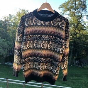 Vintage Alpaca Sweater - made in Peru - Size S